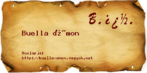 Buella Ámon névjegykártya